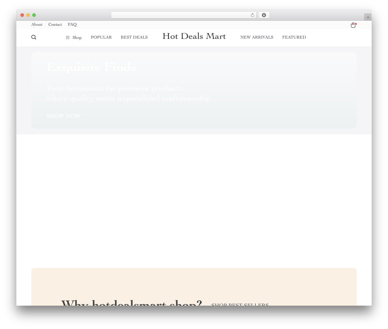 Rockwell WordPress shop theme - hotdealsmart.shop