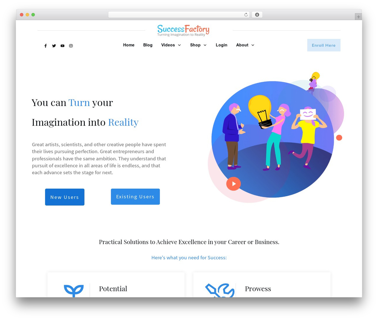 Thrive Theme Builder theme WordPress - iturnimaginationtoreality.com