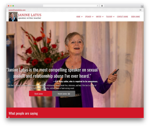 WordPress theme Beaver Builder Theme - janinelatus.com