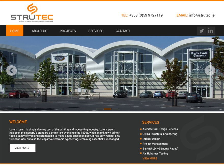 WordPress theme STRUTEC