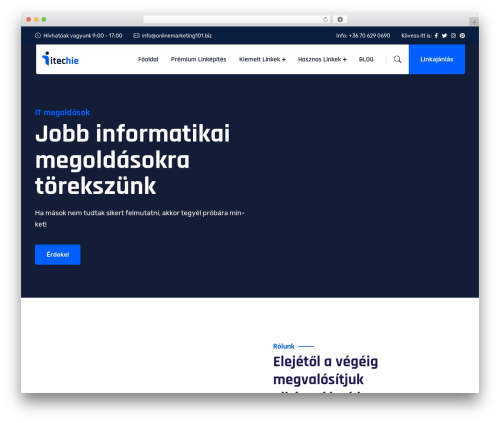 WordPress website theme Itechie - legolcsobb.org