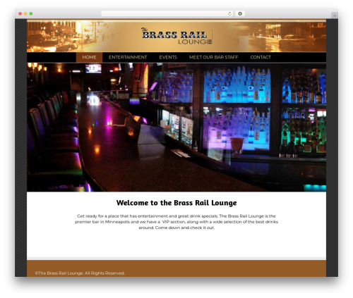 Avada WordPress theme - thebrassraillounge.com