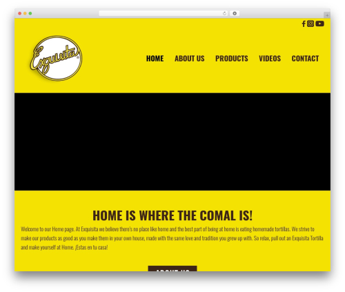 Bakery WordPress theme - exquisitatortillas.com