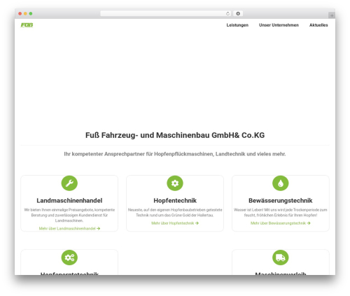 Best WordPress theme LIS Multitheme - fuss-maschinenbau.de