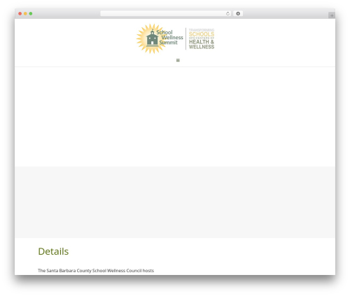 Create WordPress theme design - schoolwellnesssummit.org