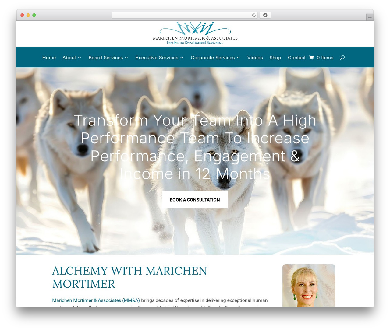 Divi theme WordPress - marichenmortimer.com
