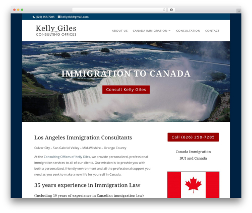 Divi WordPress theme - kgimmigration.com