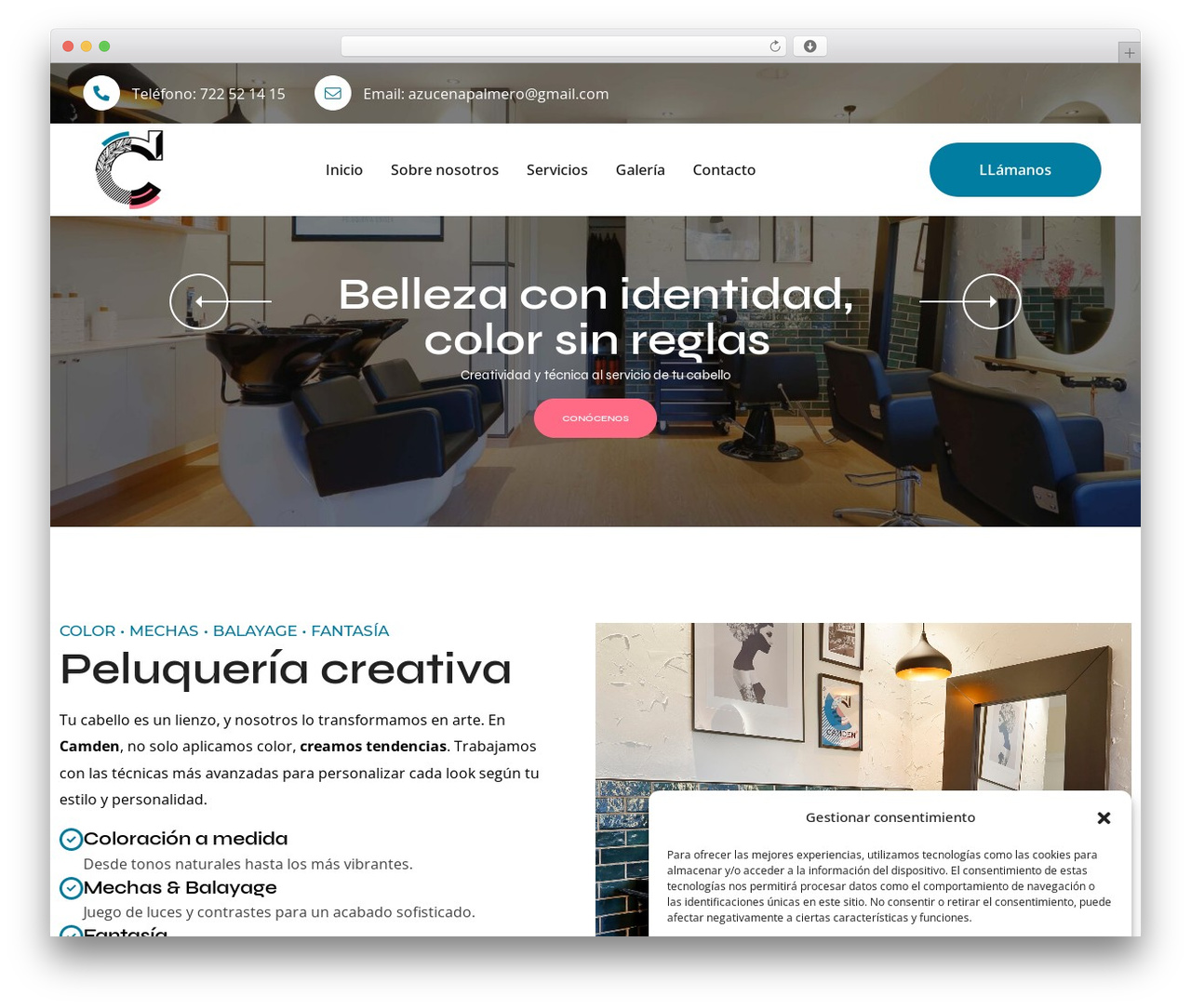 Haarino WordPress website theme - camdenpeluqueria.com Haarino WordPress website theme - camdenpeluqueria.com