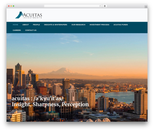 Pharmacy WordPress portfolio theme - acuitasinvestments.com
