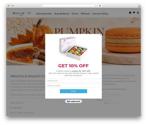 Themify Shoppe top WordPress theme - macaroncafe.com