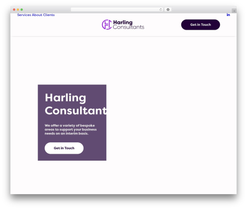 Uncode business WordPress theme - harlingconsultants.co.uk