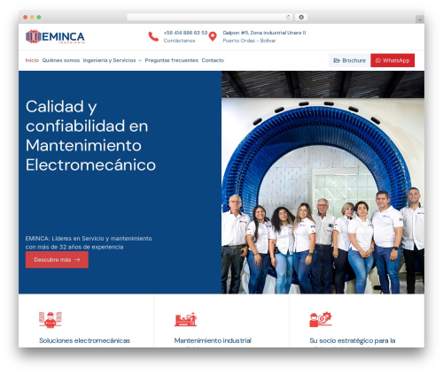 WordPress theme Worktop - eminca.com