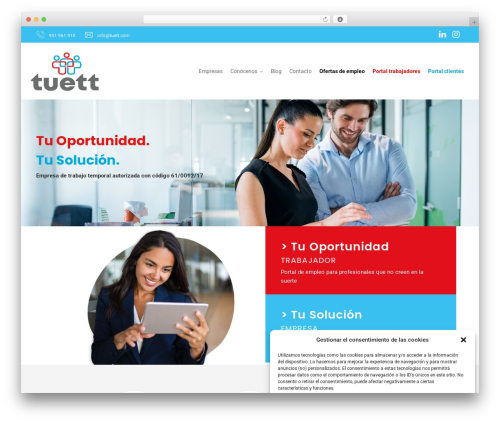 WordPress theme Careerfy - tuett.com