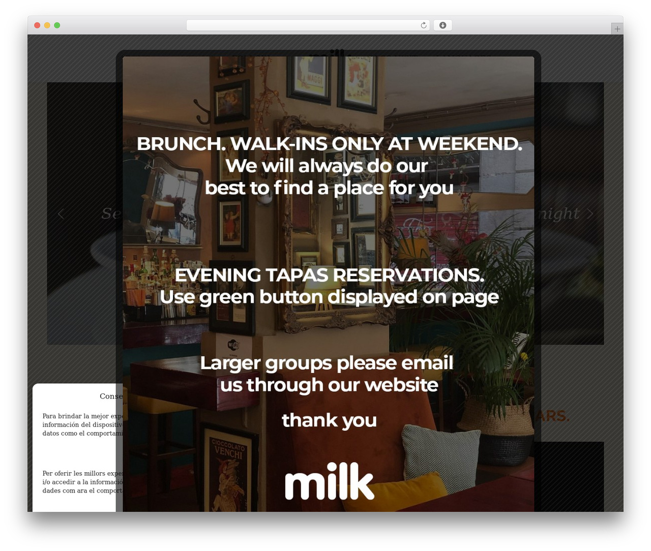 WordPress theme Foundry Child - milkbarcelona.com