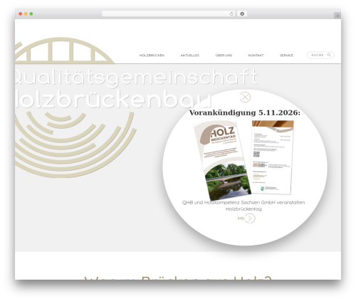 WordPress theme Visual Composer Starter - holzbrueckenbau.com