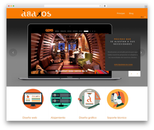 abakos WordPress theme - abakos.es