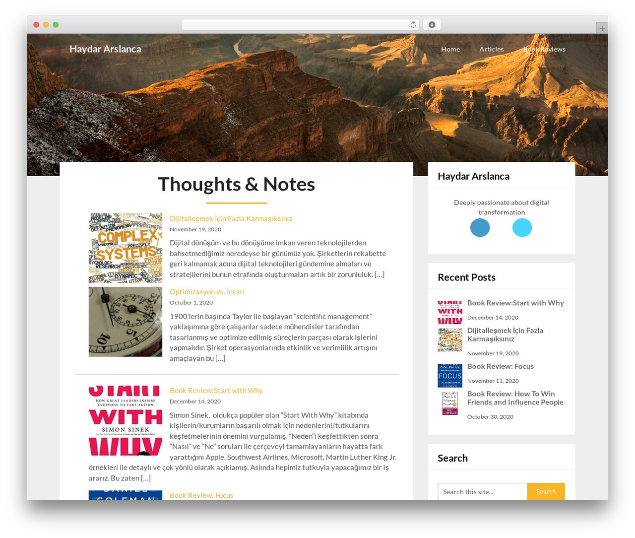Customizable Blogily free WordPress theme - arslanca.com Customizable Blogily free WordPress theme - arslanca.com