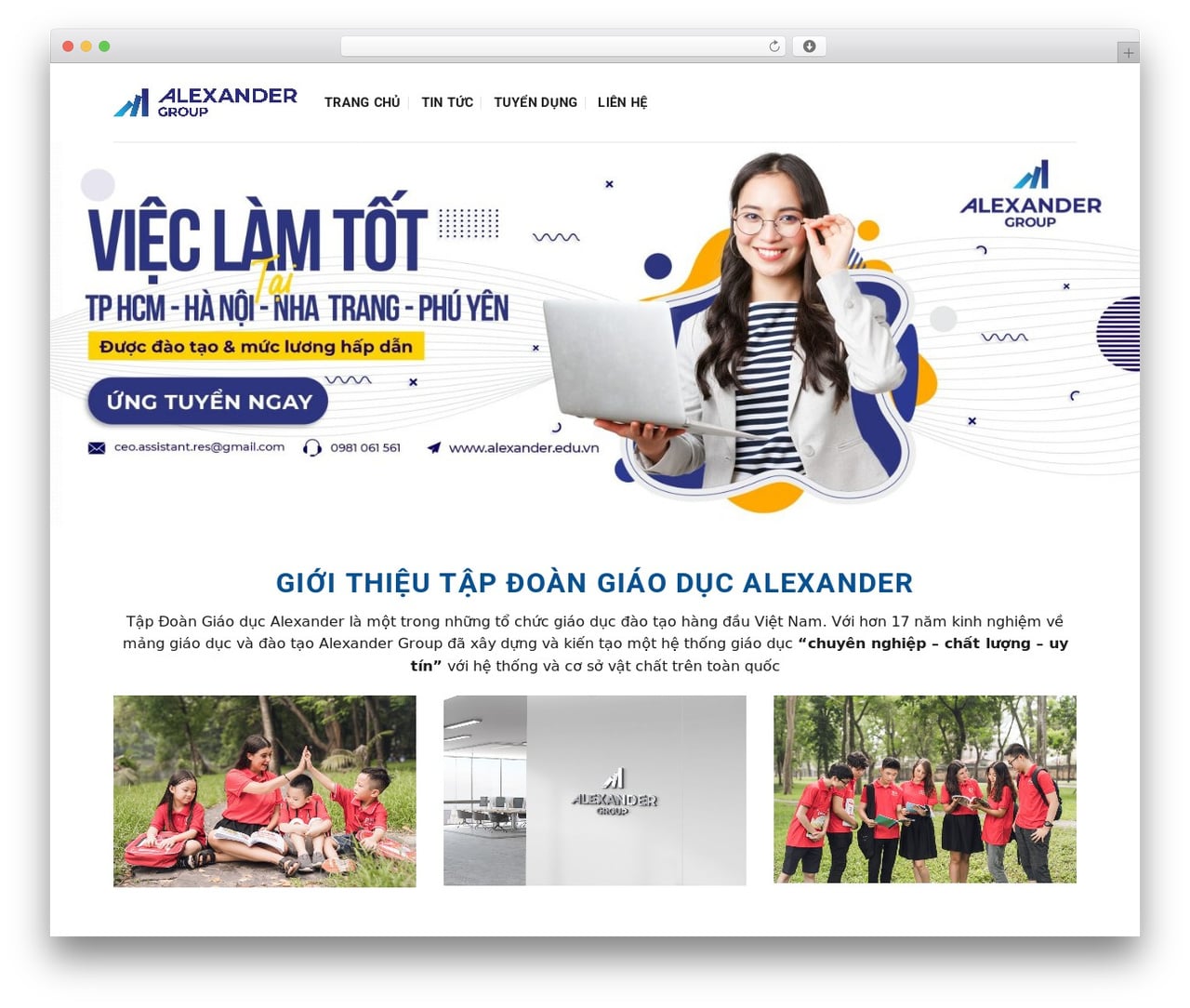 alexander WordPress theme - alexander.edu.vn