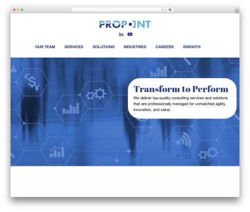Allonsy WordPress website theme - propoint-technology.com