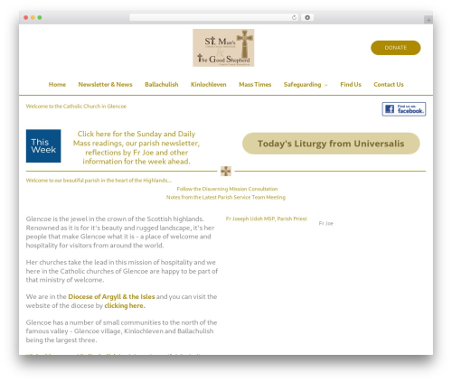 Astra WordPress theme - catholicchurchglencoe.org.uk