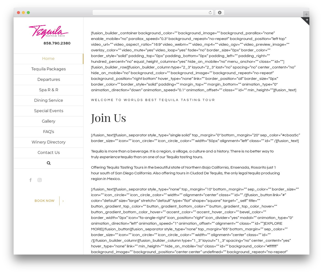 Baja Wine WordPress theme - tequilatastingtour.com Baja Wine WordPress theme - tequilatastingtour.com