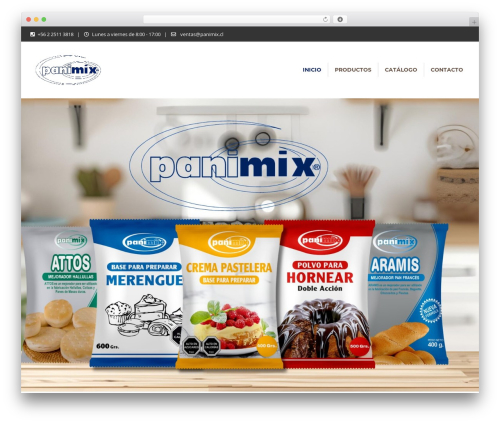 Bakery premium WordPress theme - panimix.cl