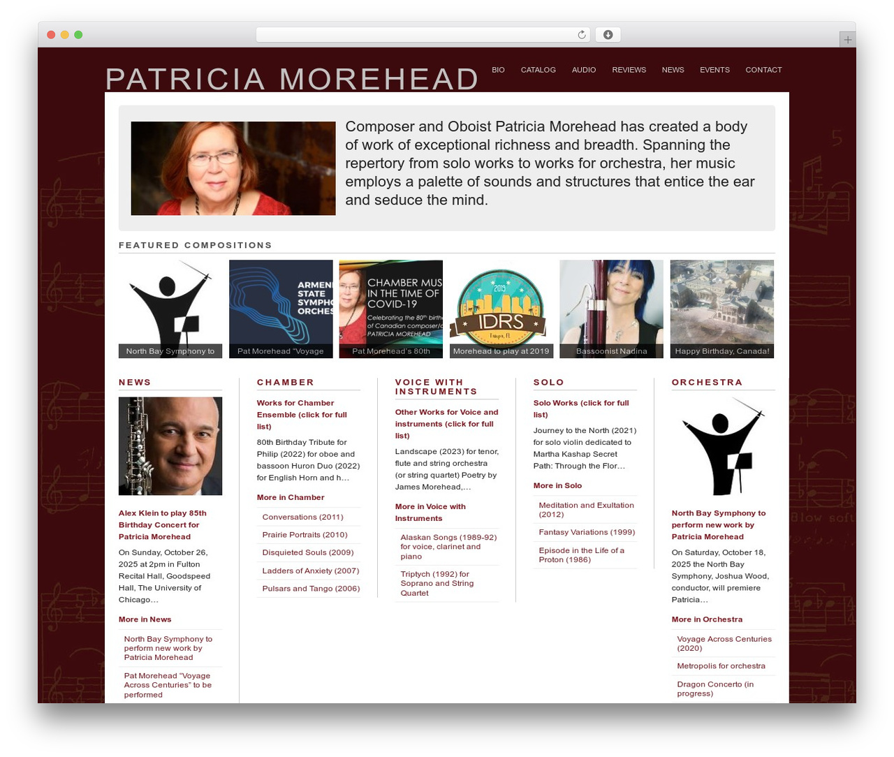 Basic-child WordPress theme - patriciamorehead.com
