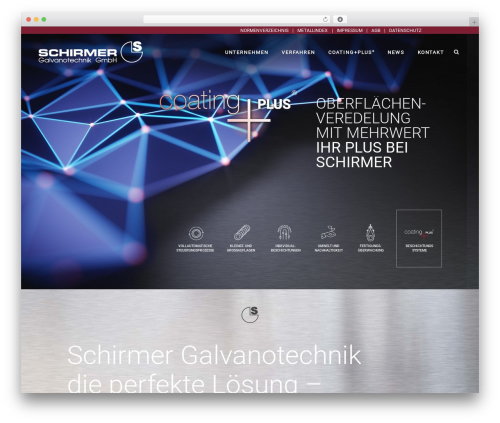 Bridge WordPress theme design - schirmer-galvanik.de
