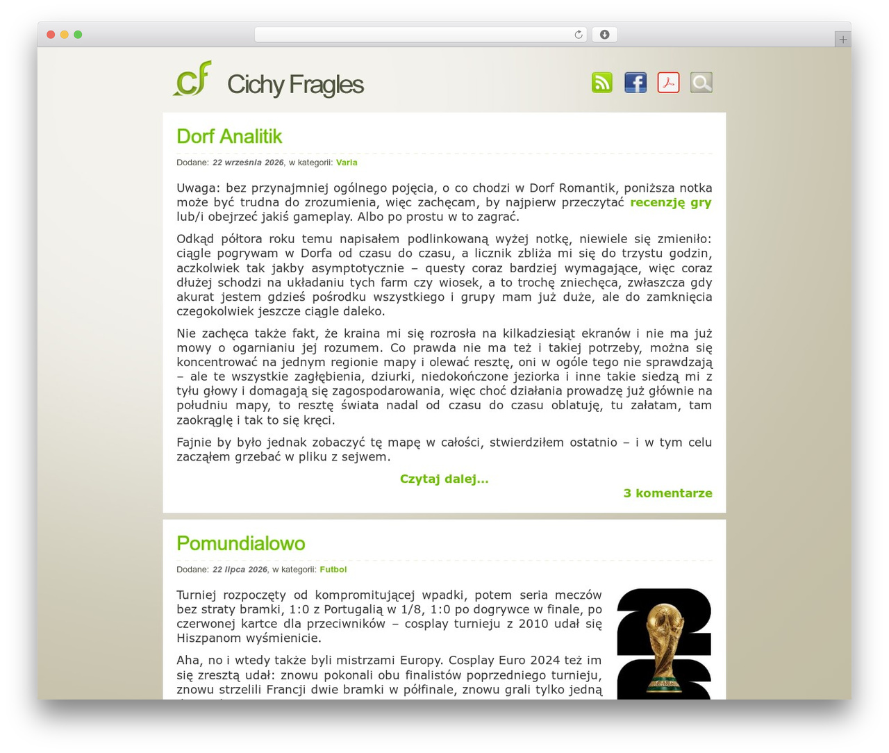 CF top WordPress theme - cichyfragles.pl CF top WordPress theme - cichyfragles.pl