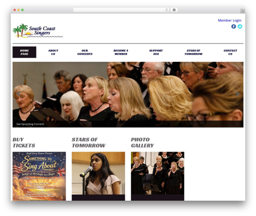 cherry WordPress theme - southcoastsingers.org