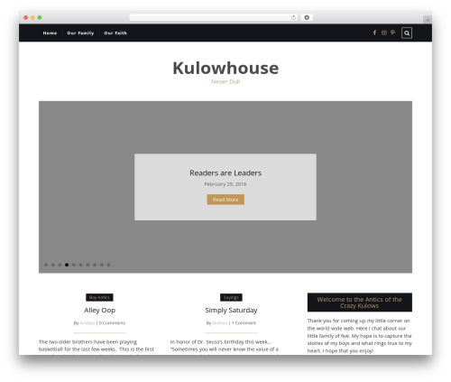 CleanBlogg WordPress website theme - kulow.family CleanBlogg WordPress website theme - kulow.family
