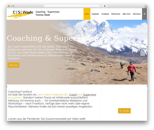 Coaching Wade theme WordPress - main-coach-frankfurt.de