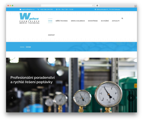 Contrive WordPress theme - wplus.cz