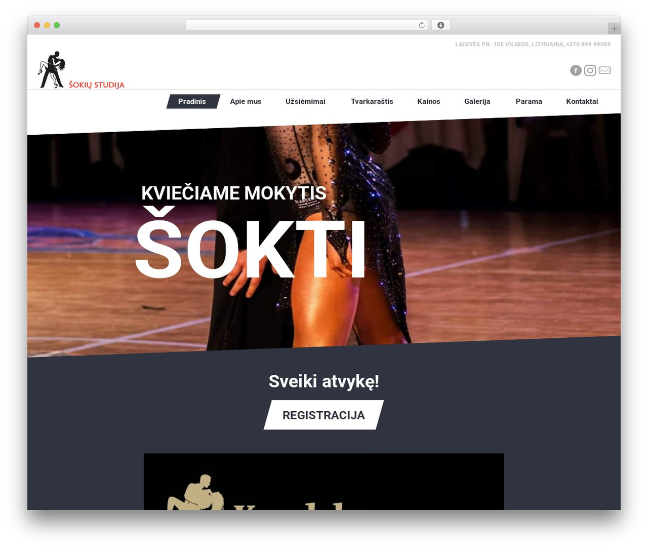 Dance Studio theme WordPress - kandela.lt Dance Studio theme WordPress - kandela.lt