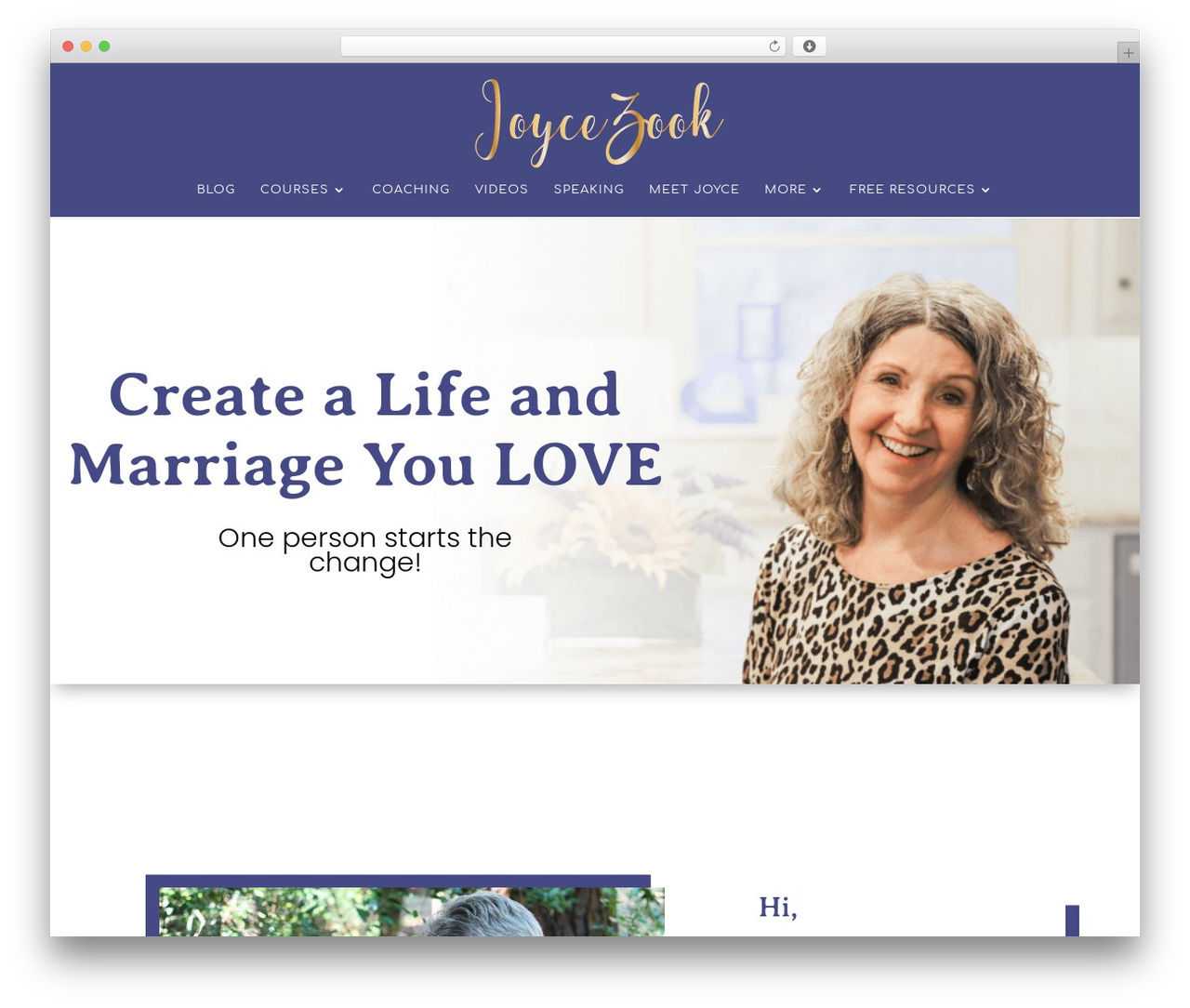 Divi theme WordPress - joycezook.com
