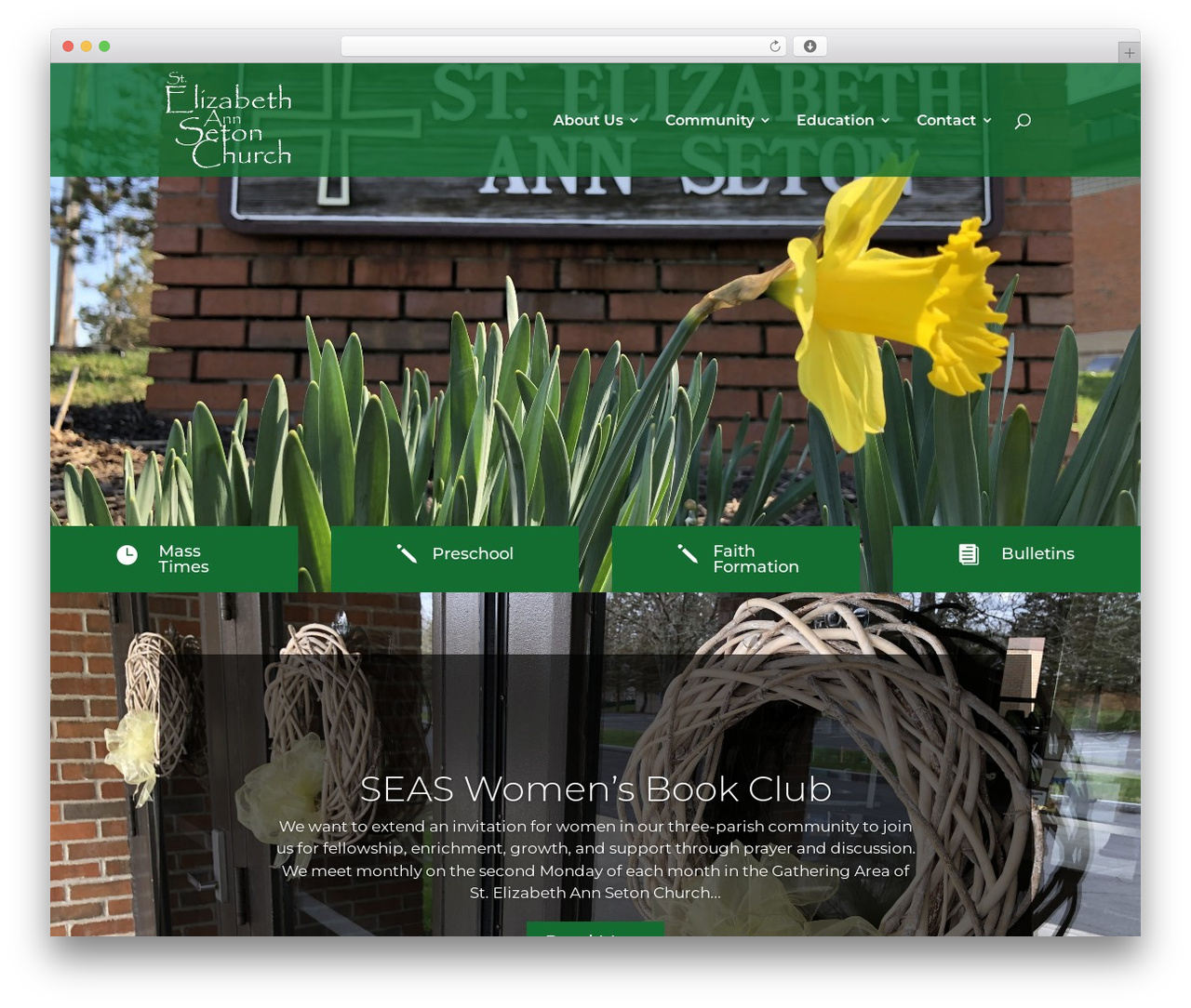Divi WordPress theme - stelizabethbville.org