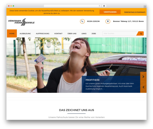 Drivepro WordPress theme - suedstadt-fahrschule.de