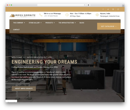 Facmaster top WordPress theme - impexgranites.com