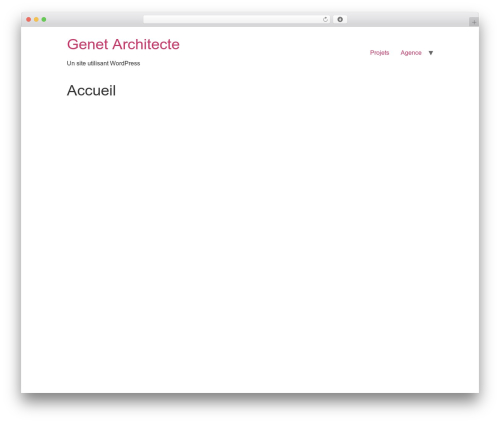 Hello Elementor free WP theme - genet-architecte.com
