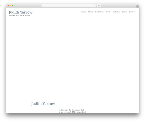 judithyarrow WordPress theme - judithyarrow.com