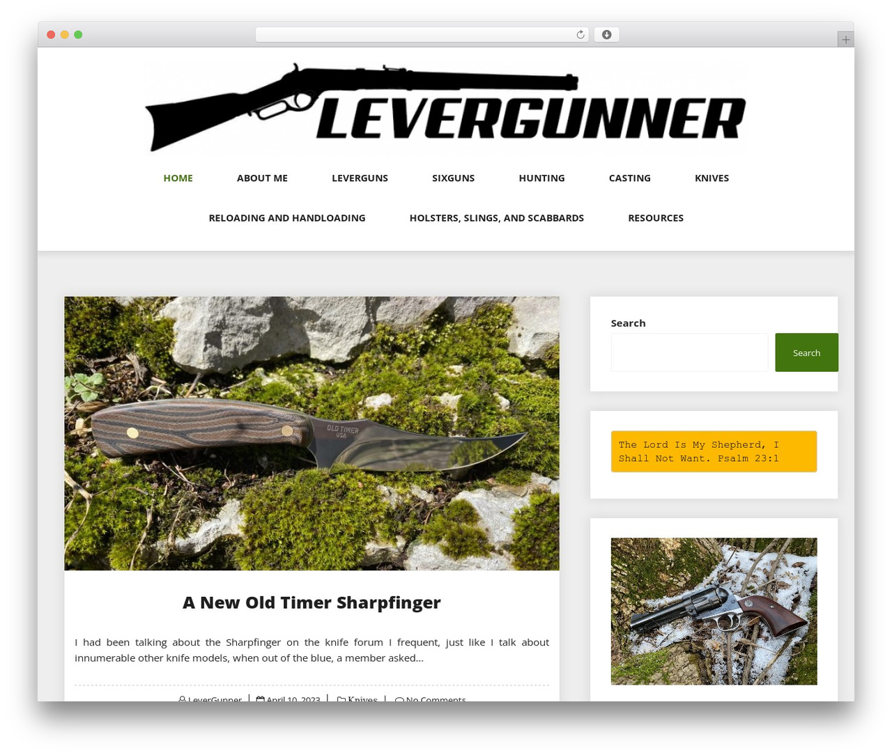 Log Book WordPress theme - levergunner.com