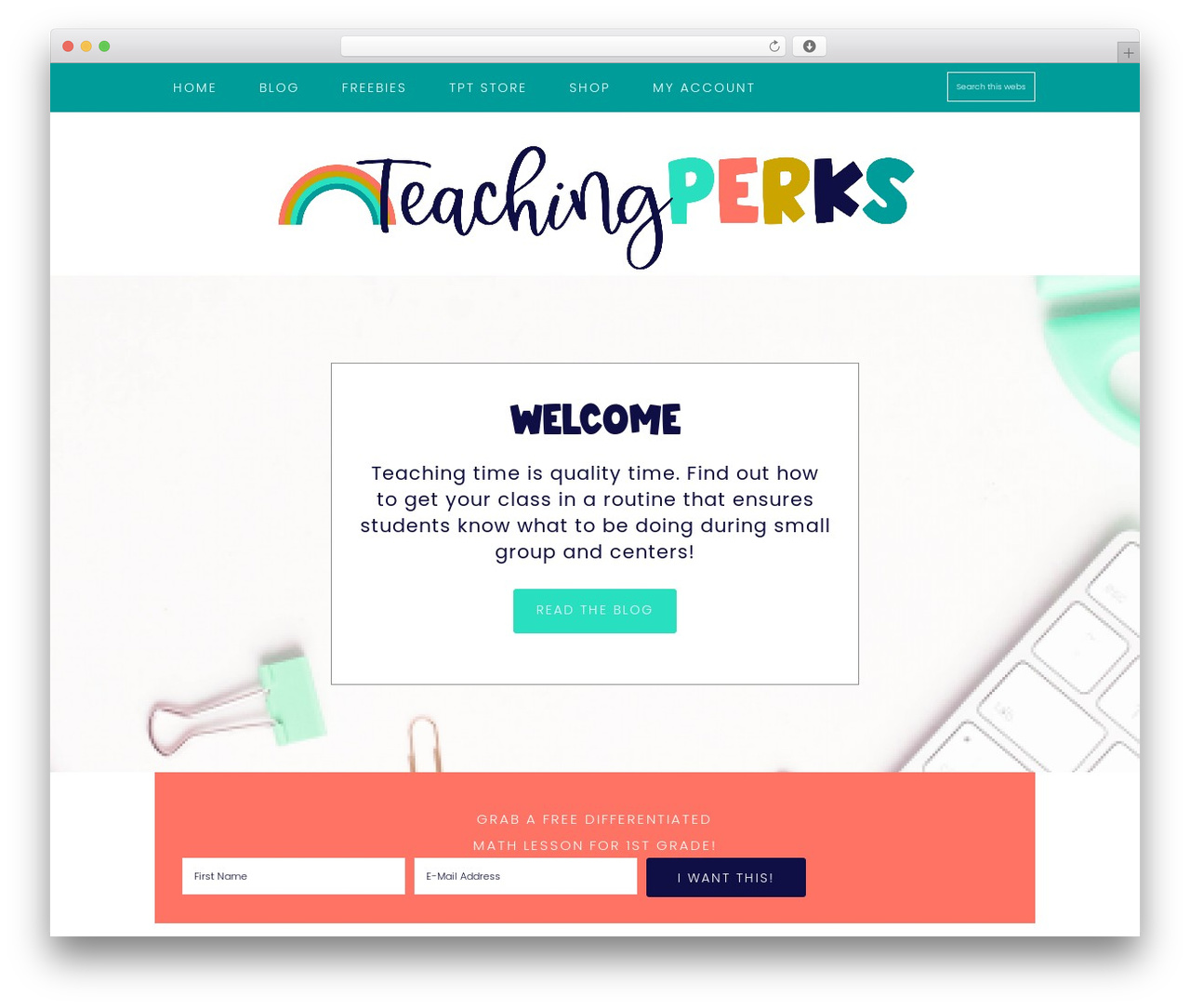 Genesis WordPress theme - teachingperks.com
