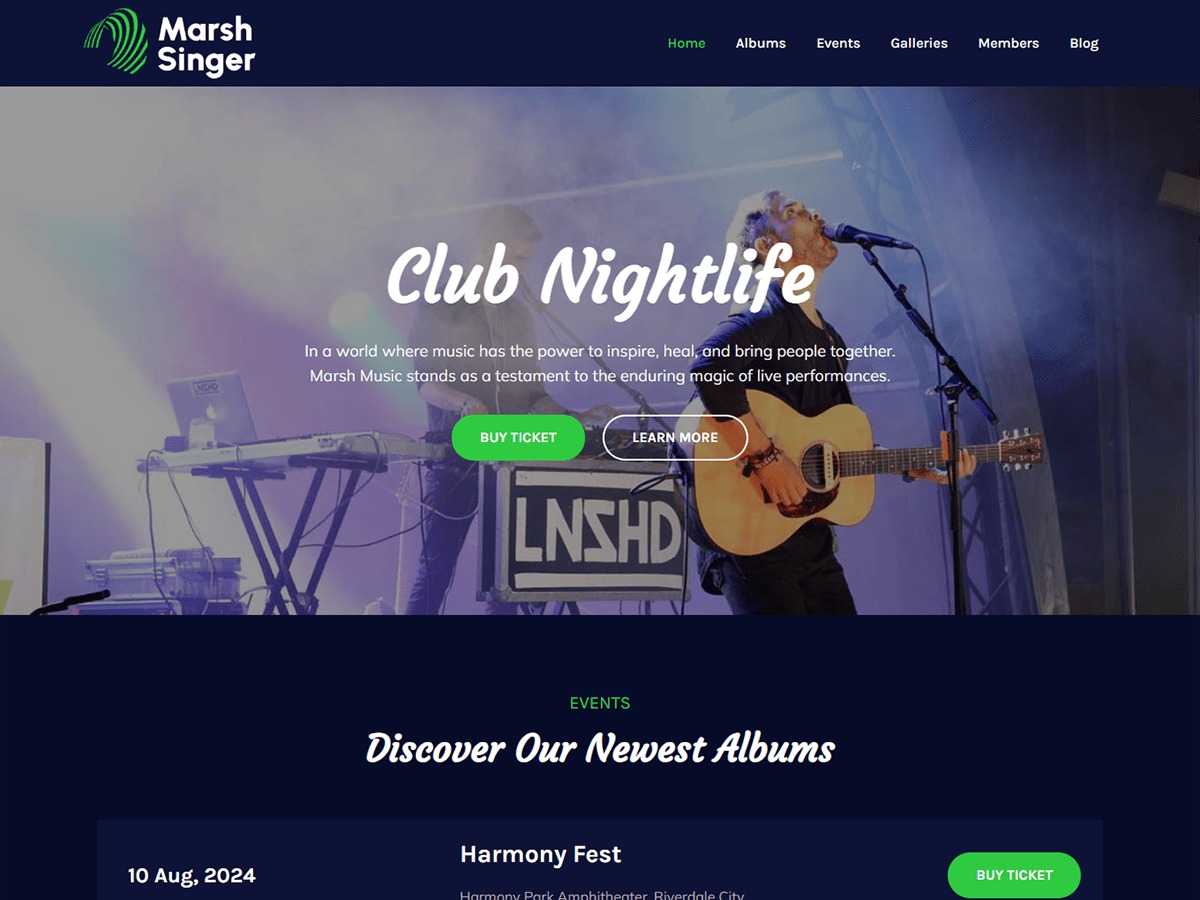 Marsh Singer WordPress theme