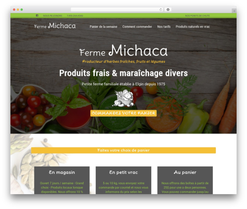 michaca WordPress theme - fermemichaca.com