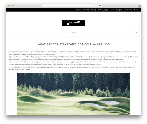 Minimalo WordPress page theme - visitscotlandgolf.com