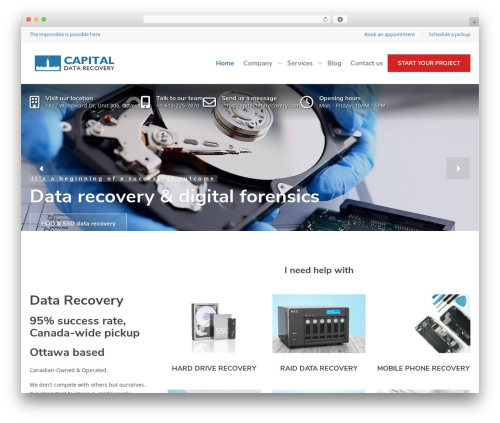 Physio-qt WordPress theme - capitaldatarecovery.com
