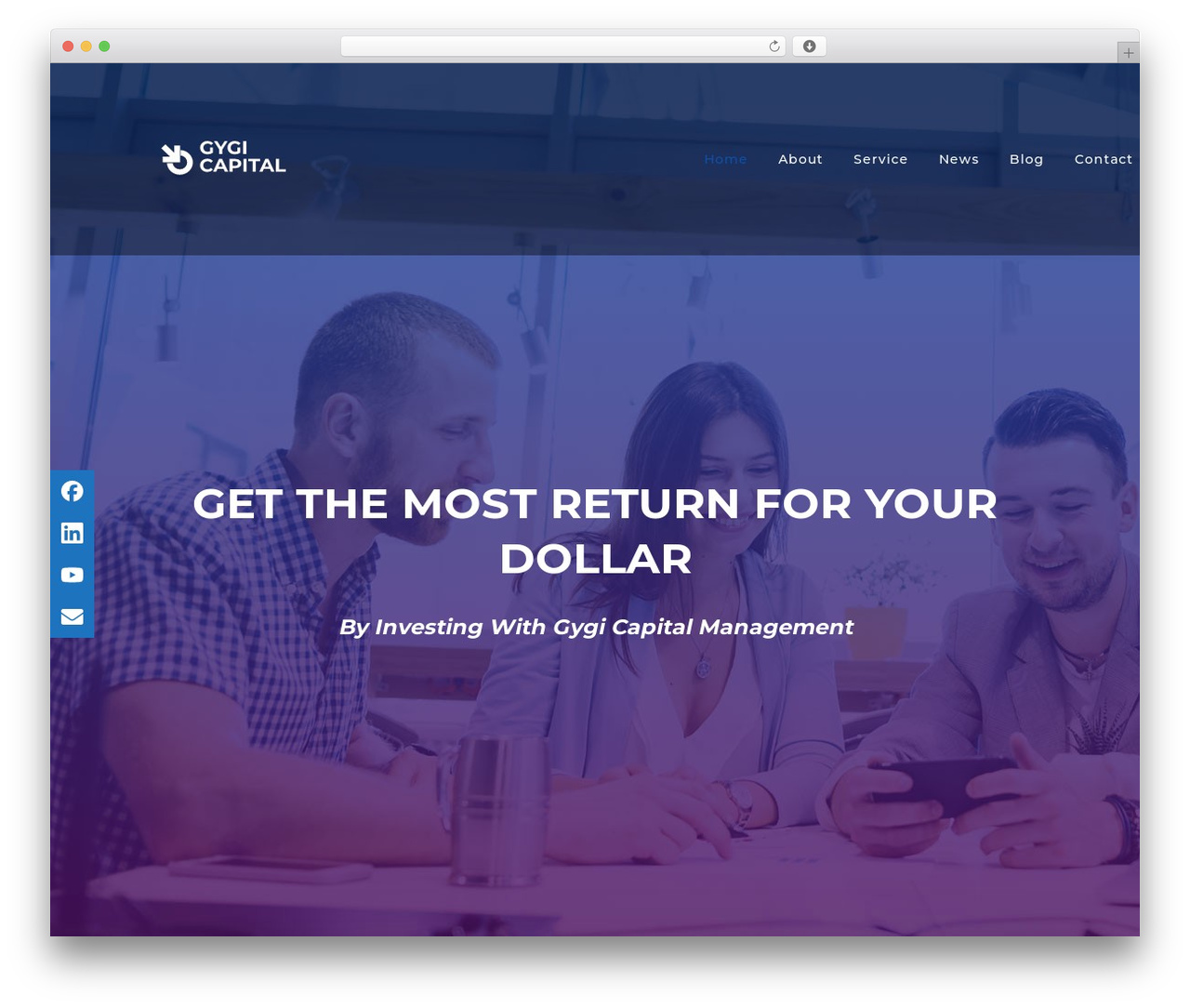 Pinacop WordPress theme - gygicapital.com