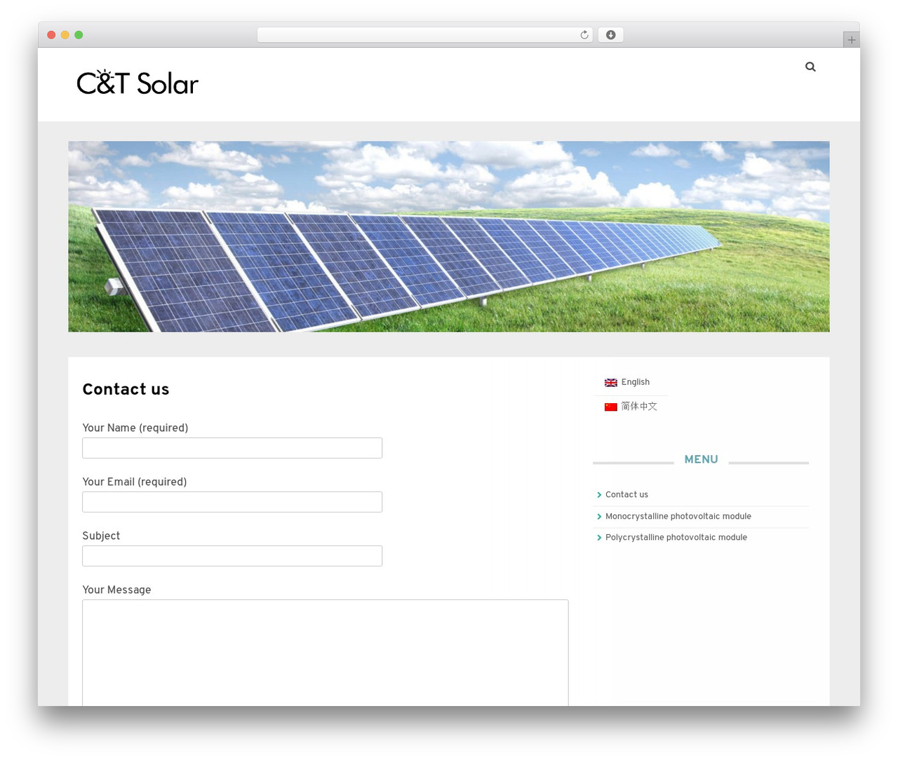Satrah WordPress theme - c-tsolar.com