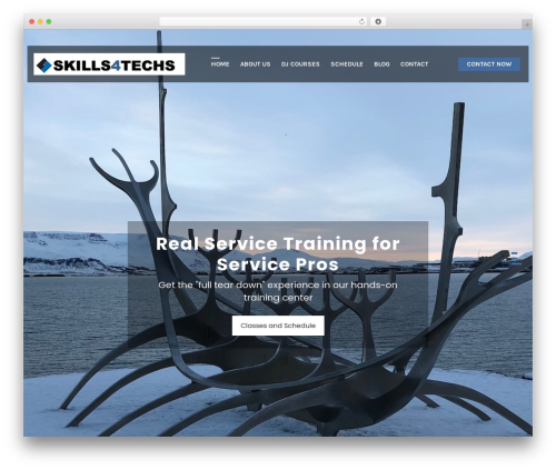 Square Plus WordPress page theme - skills4techs.com