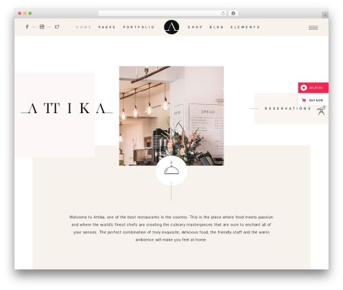 Attika restaurant WordPress plugin - attika.qodeinteractive.com